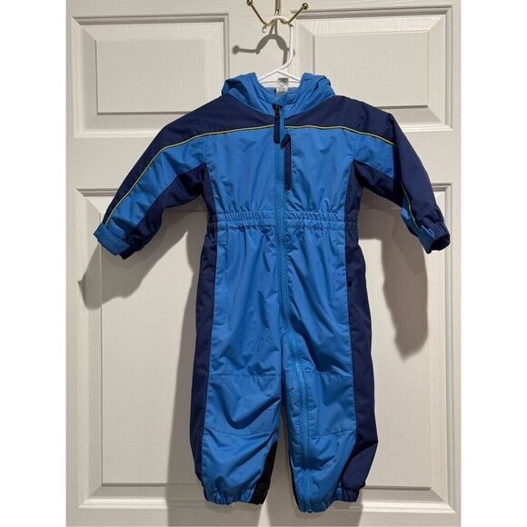 REI Fleece Insulated Baby Snow Suit One Piece Full Zip Hooded 18 Months